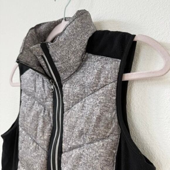 KYODAN Quilted Zip Front Performance Vest Gray Black Activewear Women S - Picture 2 of 6